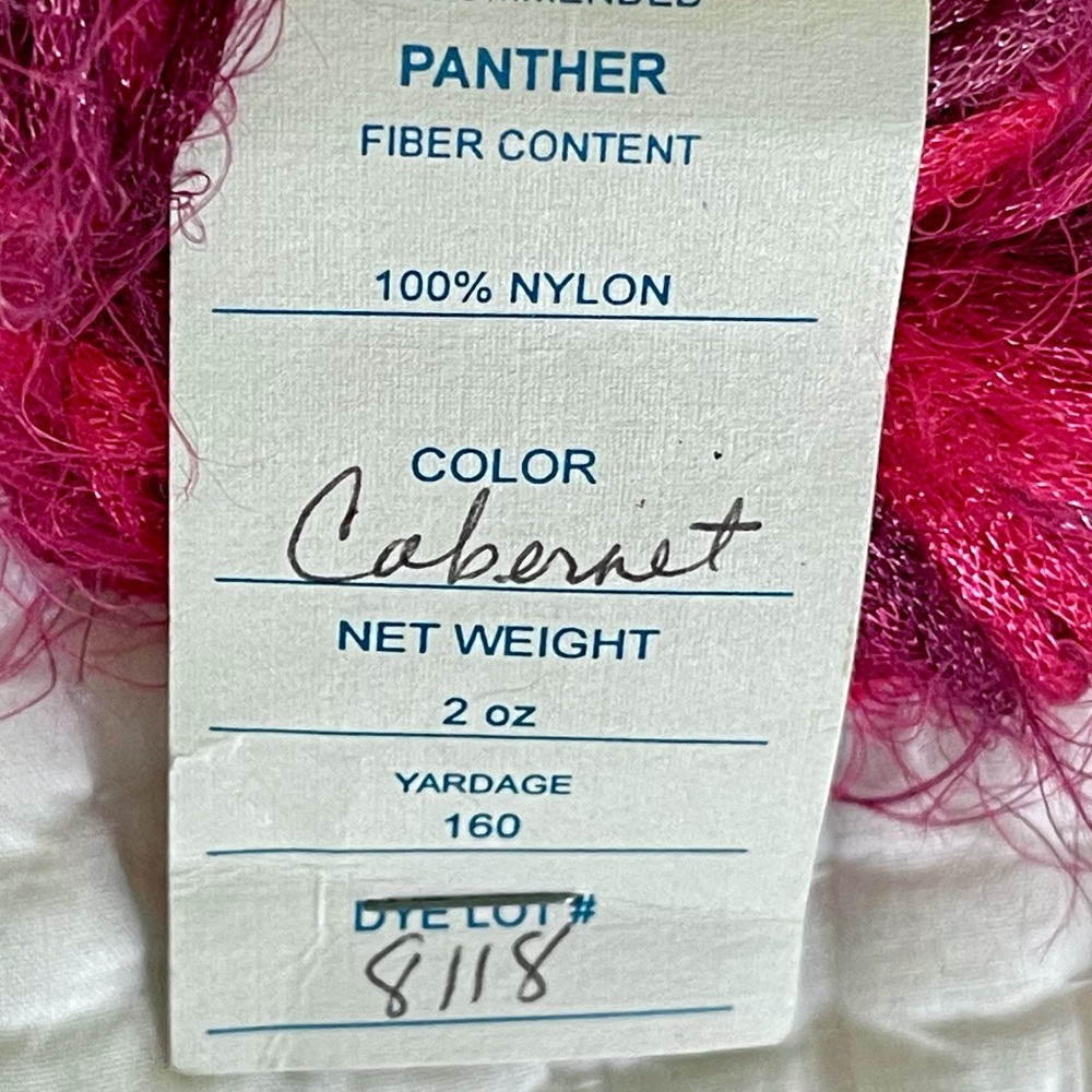 Prism Yarn Cabernet (Red Pink) Panther, 1 skein - Picture 3 of 5